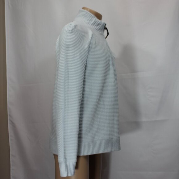 BILLY REID Double Knit Half-Zip Pullover Blue size  Large - Picture 5 of 10